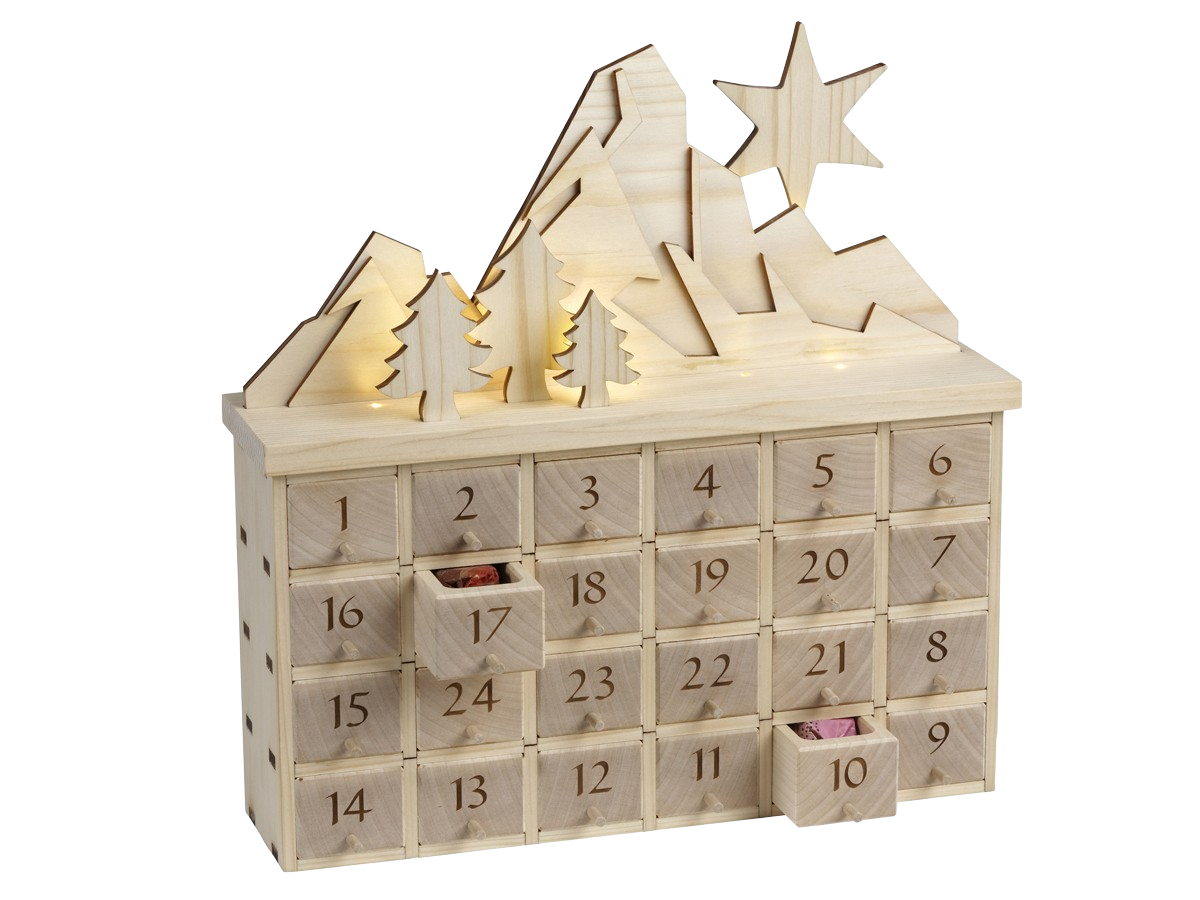 Adventskalender beleuchtet